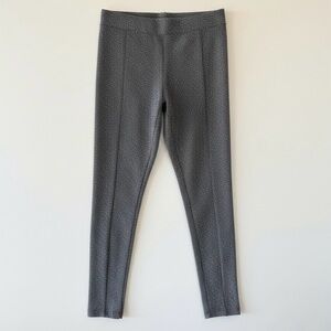 Anthropologie Rune NYC Herringbone Knit Leggings XS | Black White Gray NWOT